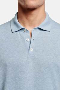 Polo Personalizado para Hombre en Blanco de Verano, Anti-Pilling, de Seda de Hielo y Algodón, con Cuello de Botones, Diseño Liso Teñido con Hilo - Product Image 5