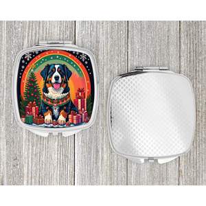 Miroir de maquillage décoratif de Noël de chien de montagne bernois compact Portable pliant cadeau de conception de poche pour les femmes miroir de maquillage - Product Image 4