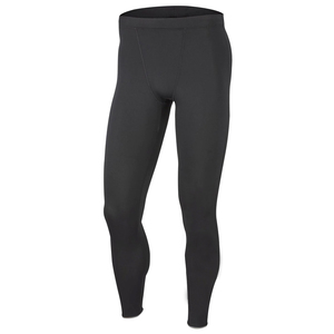 Leggings de Compresión Largos Negros para Hombre, Cintura Elástica, Spandex, Nailon, Diseño Sólido, Ropa Deportiva - Product Image 4