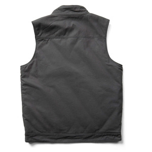 Chaleco de lana transpirable personalizado con cremallera, sin mangas, liso, térmico, talla grande, para hombre, ropa exterior, chaleco para hombre - Product Image 3
