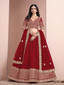 Lehenga Choli Moderne en Soie Artificielle avec Blouse pour Mariages, Diwali et Soirées - Modèle Longueur au Sol - Product Image 6