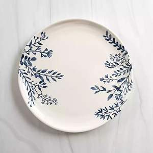 Plats à riz en céramique plaquée de qualité supérieure, élégants et modernes, vaisselle élégante avec des détails classiques intemporels pour les repas quotidiens - Product Image 4