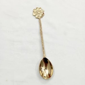 Cucharas de Postre y Té con Mango Largo y Redondo, Acabado Espejo Dorado, para Hogar y Mesa de Boda, Aptas para Lavavajillas - Product Image 3
