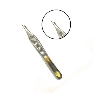 ชุดเครื่องมือผ่าตัดสแตนเลสสตีลคุณภาพพรีเมียม ปี 2026 ยี่ห้อ Adson Brown รุ่น Tissue 9x9teeth Forceps ขนาด 6 นิ้ว ด้ามจับโค้งสีทอง พร้อมคู่มือการใช้งาน - Product Image 5
