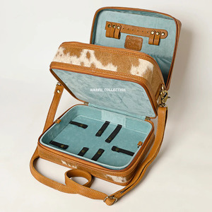 Bolso de mano de cuero con estampado floral para mujer, con compartimentos con cremallera, asa superior y correa ajustable para viajes y uso diario. - Product Image 4