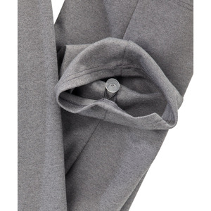 Women Gray Knitted Scrub <b>Jumpsuit</b> <b>With</b> Drawstring Waist And Side <b>Pockets</b> Hospital Uniforms 74% Polyester / 22% Rayon - Product Image 5