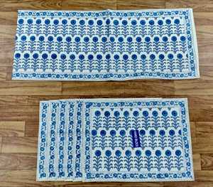 Ensemble de chemin de table et de tapis de table originaux faits à la main |   Ensemble de 7 pièces de décoration de table en tissu 100% coton pour la maison et la salle à manger - Product Image 1
