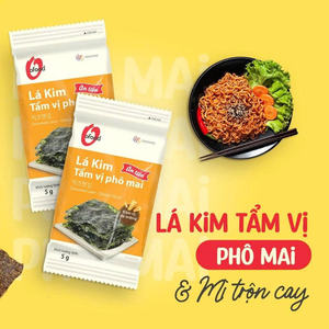 Wholesale O'Food Korean Cheese Seaweed <b>Snack</b> 5g x 3 | Crispy Roasted Seasoned Laver | Low-Sodium Ready-to-Eat <b>Snack</b> - Product Image 5