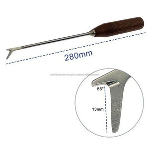 Osteotome vétérinaire de type L Y, manche en bois, couteau à os orthopédique, instrument chirurgical pour la chirurgie orthopédique animale - Product Image 3