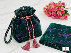 High Quality Velvet Printed Fabric Multicolor Foil Work Dresses Apparel Fashion Textile Decor OEMODM Custom - Product Image 5