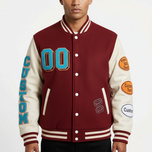 แจ็คเก็ตวาร์ซิตี้ผู้ชายคุณภาพสูงแบบสั่งทำปี 2025 ไซส์ใหญ่ ปักลายทีมกีฬา สไตล์สตรีทแฟชั่นฤดูหนาว - Product Image 1