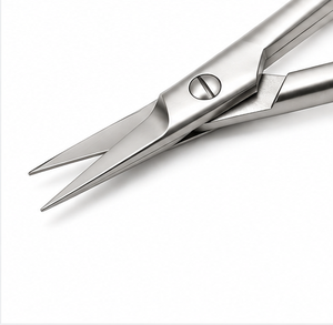 Ciseaux à ressort droits Rolleo en acier inoxydable à pointe fine, instrument microchirurgical pour la chirurgie générale - Product Image 2