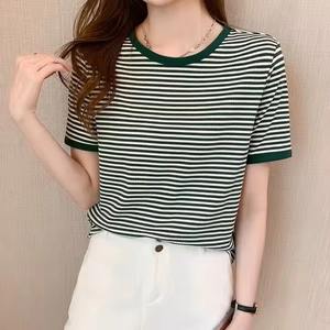 Nueva Camiseta Corta de Invierno de la Mejor Calidad para Mujer, Logotipo Personalizado, Talla Grande, 100% Algodón, Ecológica, Transpirable, de Secado Rápido - Product Image 4