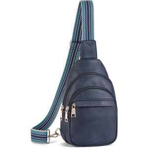 Piccola Borsa a Tracolla in Pelle da Donna, Pratica Marsupio da Viaggio, Borsa da Petto - Product Image 1