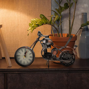 Blue Metal Modern Quartz Desk <b>Clock</b> by Craft Tree - Product Image 3