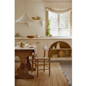 Tapis en fibre de jute naturelle tressée, tapis artisanal, bord festonné personnalisé, fabricant - Product Image 1
