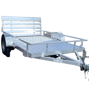 Remorque utilitaire à essieu simple en aluminium, modèle le plus vendu, 76 x 10, 3500 GVWR / porte-rampe - Product Image 1