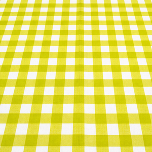 Tissu Popeline de Coton Peigné Léger, Respirant, Biologique et Écologique, Imprimé Vert Citron, à Motif Uni, pour Vêtements de Filles - Product Image 1