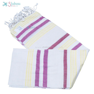 Serviette de Bain Personnalisée Kikoy Kenya Haute Absorption Rayée 100X180 cm Couleur Unie Coton Kikoy Plage Adulte de l'Inde - Product Image 6