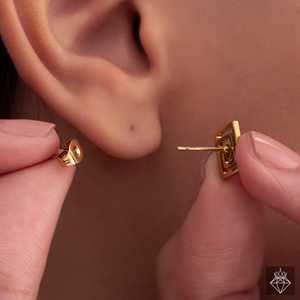 Ensemble de bijoux de mode PRAO Grecian Key Pattern comprenant un collier et des boucles d'oreilles - Product Image 3