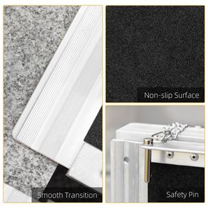 Rampa di Accesso in Alluminio da 3 Metri, Pieghevole e Antiscivolo per Facile Accesso alle Porte - Product Image 5