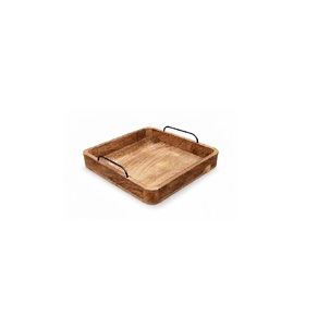 Wooden Serving <b>Tray</b> for Home Kitchen Multipurpose Decorative Tea Coffee <b>Snack</b> Serving <b>Tray</b> - Product Image 1