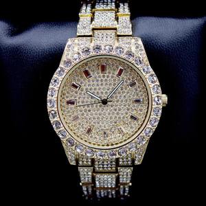 Montre Hip Hop en Promotion, Montre de Luxe Entièrement Sertie de Diamants, Acier Inoxydable, Moissanite VVS, Montres Automatiques - Product Image 2