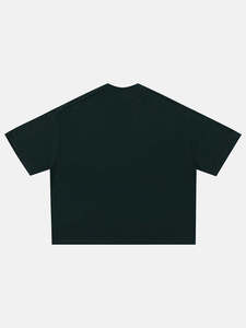 T-shirt Streetwear Personnalisé Coupe Boxy 240 GSM Coton Lourd Épaules Tombantes Coupe Oversize Courte pour Homme - Product Image 1
