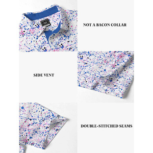 Camiseta de Polo de Golf para Hombre con Estampado Personalizado OEM y ODM, Impresión Digital, Mezcla de Poliéster con Spandex, Camiseta de Polo de Golf Masculina - Product Image 5
