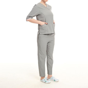 Women's Medical Uniform Wholesale Supplier Premium <b>Hospital</b> <b>Scrubs</b> with Breathable Stretch Fabric - Product Image 5