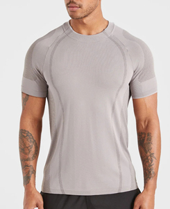Top de Yoga para Mujer, Gris, con Cierre de Cremallera de 1/4, Manga Larga, Compresión, Transpirable, Secado Rápido, Corte Regular, Color Sólido, Diseño sin Costuras en la Parte Delantera - Product Image 1