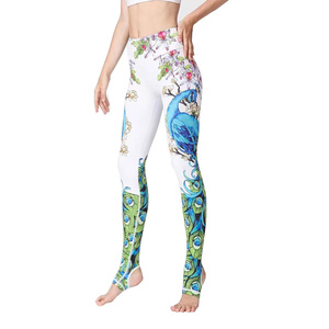 Nouvel Arrivage – Leggings Premium Femme Taille Haute en Soie de Lait Doublement Brossée 230 g/m² Respirants Anti-Bactériens à Motif Ethnique - Product Image 5