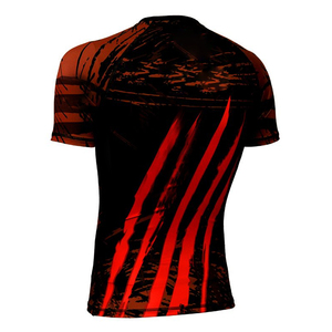 Black Blue Color Wholesale Rate Custom Highest Quality New Arrival OEM ODM Service <b>Compression</b> <b>Short</b> Sleeve Rash Guard - Product Image 4