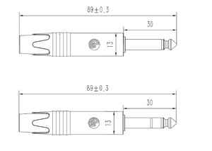 Connettore <span class=keywords><strong>Jack</strong></span> in metallo da 6.35mm connettore <span class=keywords><strong>Jack</strong></span> Audio con foro 2 connettore <span class=keywords><strong>Jack</strong></span> a contatto 6.35mm cavo di montaggio presa <span class=keywords><strong>Stereo</strong></span> 2 poli - Product Image 3