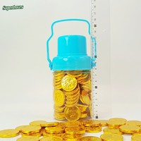 Chocolate Sólido Dulce y Crujiente Superloves al por Mayor, 2.4g, Multicolor en Forma de Moneda, 120 Piezas, Dulces, Chocolates, Caramelos