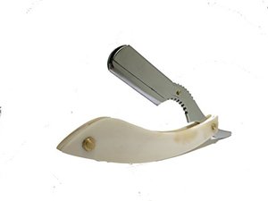 Customized Stainless Steel Straight <b>Razor</b> with Gold Handle and Black Blade Featuring a Designed Logo and Packaging - Product Image 5