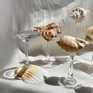 โรงงานผลิตแก้วไวน์เปลือกหอยรักษ์โลก งานแฮนด์เมด ของตกแต่งบ้านงานแต่ง ขายส่ง - Product Image 4