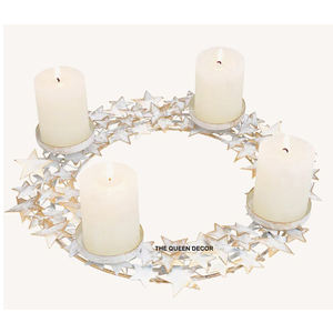 Porte-bougie en métal en forme d'arbre, finition argentée, pour table à manger, décoration de la maison, maison et jardin, pot à bougie unique - Product Image 6