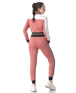 Pantalones apilados Unisex lisos de algodón con logotipo personalizado a granel, chándal de 2 piezas, conjunto de chándal para mujer, conjunto de chándal para mujer - Product Image 4