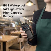 Talkie-walkie analogique haute puissance 5W, étanche et anti-poussière, longue portée, batterie haute capacité, radios bidirectionnelles pour restaurant