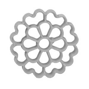 Socle de casserole rond en laiton antique motif soleil, support de pot céleste en métal, support de pot en fonte robuste résistant à la chaleur, protection de table, outil de cuisine - Product Image 2