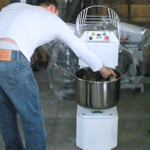 Reversible Stainless Steel Bowl 2 Speeds 30 Liter Semi Automatic Dough Kneader Mixer Roti Bakery <b>Machine</b> Appliance - Product Image 3