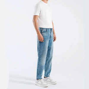 Pantalones Vaqueros Cargo de Mezclilla para Hombre, Estilo Urbano, 6 Bolsillos, Tallas Grandes, Lavados, con Logotipos Personalizados, Servicio OEM, Precio Económico - Product Image 1