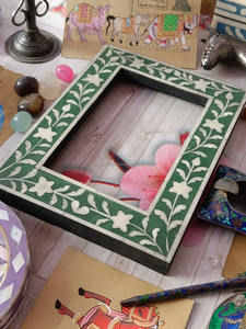 Cadre photo en os très demandé – Décoration intérieure, cadeau, souvenirs – Inde - Product Image 2