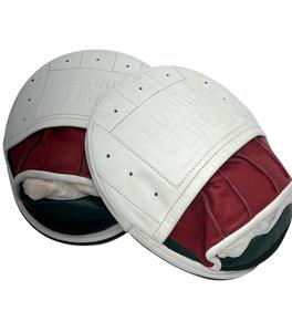 Guantes de Entrenamiento de Precisión de Primera Calidad, Sin Boxeo No Hay Vida, MMA/Kick Boxing, Cuero Vacuno Genuino, Blanco/Rojo/Verde - Product Image 2