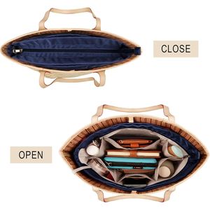 Organizer per Borsa da Donna con 14 Tasche e Cerniera, Inserto per Borsetta, Organizer Interno per Borsa a Mano - Product Image 2
