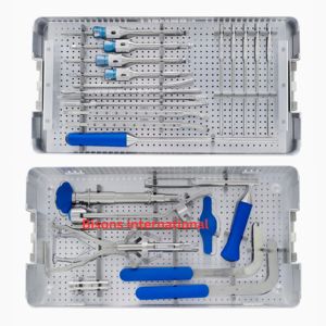 Kit chirurgical de fusion vertébrale pour la correction de la scoliose, instruments orthopédiques pour la colonne vertébrale, vente en gros BISONS - Product Image 4