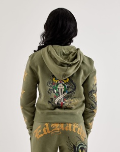 Sudadera con Capucha Estampada Personalizada Estilo Urbano Vintage, Antienvejecimiento, Forro de Satén, Sudadera con Capucha Estampada en Relieve - Product Image 3