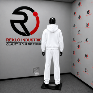 Conjunto Deportivo Personalizado con Sudadera con Capucha y Pantalones Jogger con Estampado Gráfico Blanco para Hombre, Ropa Deportiva Casual al por Mayor - Product Image 4