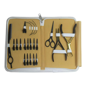 Herramientas y Kits de Extensión de Cabello de Alta Calidad con Logotipo Personalizado, Juego Profesional para Instalación y Remoción de Extensiones con Pinza para Extensiones - Product Image 1